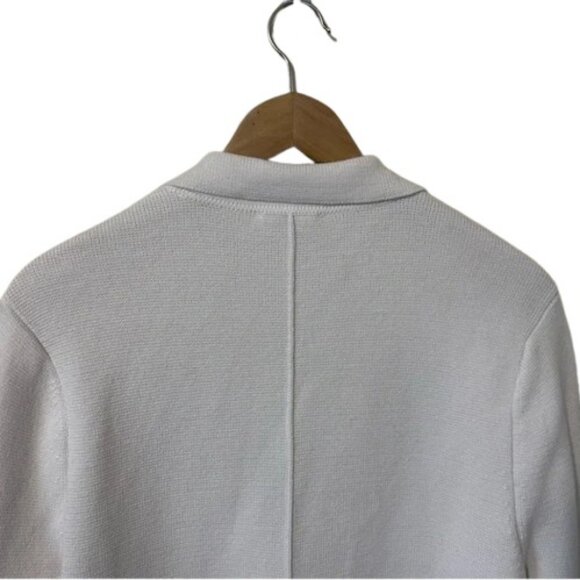 L'agence white Lacey knit blazer size L - Picture 9 of 12